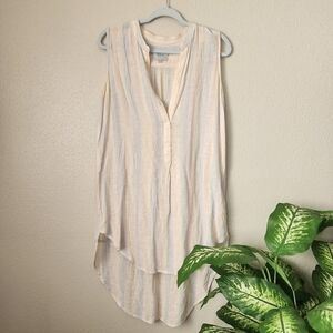 Rails Jules Rainbow Stripe High Low Tunic Top Lightweight Tank Medium